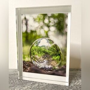 Nature raindrop photography acrylic block new